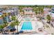 Aerial view of community pools, spa, gazebo and community buildings at 1944 Las Palmas Ln # 174, Laughlin, NV 89029