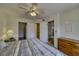 Bedroom features neutral tones, overhead lighting, and closet access at 1944 Las Palmas Ln # 174, Laughlin, NV 89029