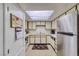 Well-lit kitchen with white cabinetry, stainless steel appliances, and a convenient skylight at 1944 Las Palmas Ln # 174, Laughlin, NV 89029