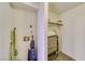 Small storage area in neutral colors with a rack and washer dryer hookups at 1944 Las Palmas Ln # 174, Laughlin, NV 89029