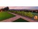 Expansive backyard with lush landscaping, artificial turf, and mountain views, ideal for outdoor living at 20 Kittansett Loop, Henderson, NV 89052
