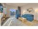 Comfortable living room with a fireplace and balcony offering scenic city views at 211 E Flamingo Rd # 1617, Las Vegas, NV 89169