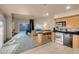 Open-concept living area with modern furnishings and balcony access at 211 E Flamingo Rd # 1617, Las Vegas, NV 89169