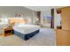 Well-appointed main bedroom with a large window offering city views at 211 E Flamingo Rd # 1617, Las Vegas, NV 89169