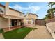 A low maintenance backyard with patio cover and a convenient storage shed at 2507 Albemarle Way, Henderson, NV 89014