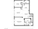 Floor plan featuring bedroom, living room, primary bedroom, kitchen, and dining area at 2596 Lazy Saddle Dr, Henderson, NV 89002