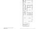 Floor plan of the upper level showing layout of primary bedroom, laundry, kitchen and living spaces at 295 Callen Falls Ave # 2225, Henderson, NV 89011
