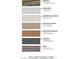Exterior color palette including roof tile, stucco, trim, and brick selections at 336 Taylor St, Henderson, NV 89015