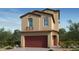 Stunning two-story home featuring a red-tiled roof, a 2-car garage, and a charming front door at 338 Taylor St, Henderson, NV 89015