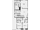 Upstairs floorplan featuring primary suite, loft area, two bedrooms and bathrooms, and laundry room at 338 Taylor St, Henderson, NV 89015