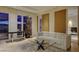 Bright living room features a comfortable sofa, glass coffee table and floor to ceiling windows with a city view at 3750 S Las Vegas Blvd # 3111, Las Vegas, NV 89158