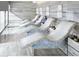 Relaxing spa featuring modern chaise lounges with lighting and decorative accents at 3750 S Las Vegas Blvd # 3111, Las Vegas, NV 89158