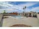 Large backyard features an empty in-ground pool with a concrete patio at 4067 E Colorado Ave, Las Vegas, NV 89104