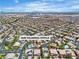 Wide aerial shot of a vibrant community boasting tidy streets, verdant trees, and close proximity to urban conveniences at 4196 Balmoral Castle Ct, Las Vegas, NV 89141