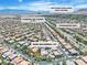 Aerial view of the home in a neighborhood near Southern Highlands Golf Course, a park, and M Resort Spa Casino at 4196 Balmoral Castle Ct, Las Vegas, NV 89141