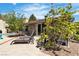 This backyard features a patio, a pool, and plenty of space for outdoor lounging at 4196 Balmoral Castle Ct, Las Vegas, NV 89141