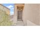 Close-up of a secure front door with an ornate security screen and decorative details at 482 Painted Sage Ct, Henderson, NV 89015