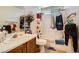 Full bathroom with vanity, toilet, and shower-tub combination at 4832 Englewood Ave, Las Vegas, NV 89139