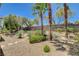 Spacious backyard featuring desert landscaping and a serene setting at 4845 Santo Romeo St, Las Vegas, NV 89135