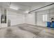 Spacious garage with shelving, ample room for storage and vehicles at 4845 Santo Romeo St, Las Vegas, NV 89135