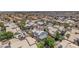 Expansive aerial view of a suburban neighborhood showcasing numerous homes and well-maintained landscaping at 4871 La Princesa Ct, North Las Vegas, NV 89031