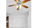 Bright bedroom with ceiling fan and generous closet space at 4871 La Princesa Ct, North Las Vegas, NV 89031