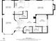 Detailed floor plan of the house layout, showcasing the room dimensions for the first floor at 4871 La Princesa Ct, North Las Vegas, NV 89031