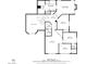 Upstairs floor plan with dimensions for bedrooms, bathrooms, and hallway; a visual guide to the home's layout at 4871 La Princesa Ct, North Las Vegas, NV 89031