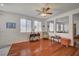 Living room features hardwood floors and natural light at 5548 Spearfish Lake Ct, Las Vegas, NV 89148