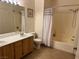 Bathroom featuring a double vanity sink and separate toilet and shower at 5855 Valley Dr # 1070, North Las Vegas, NV 89031