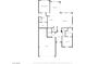 Simplified floor plan illustrating room layout including primary bedroom, dining area, kitchen, living room, and garage at 6432 Linden St, North Las Vegas, NV 89086