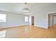 Large bedroom with wood floors, plenty of light and a closet at 6747 Gold Yarrow St, Las Vegas, NV 89148