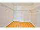 Empty closet features shelving and laminate flooring at 6747 Gold Yarrow St, Las Vegas, NV 89148