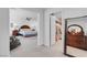 Open concept: View of bedroom and walk-in closet with nice furnishings at 7260 Grace Estate Ave, Las Vegas, NV 89113