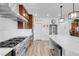 Stylish kitchen with island, stainless steel appliances, and ample counter space at 7260 Grace Estate Ave, Las Vegas, NV 89113