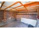 A small shed with block walls, wood framing and concrete floor at 806 Fireweed Dr, Henderson, NV 89002