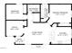 Detailed floor plan showcasing the layout with measurements of the bedrooms, bathrooms, and living spaces at 820 Bernini St, Las Vegas, NV 89144