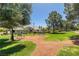 Community Park with benches and mature trees providing shade, with a well-maintained lawn on a sunny day at 939 Paisley St, Las Vegas, NV 89145