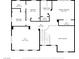 Detailed second floor plan showcasing the layout of the bedrooms, primary bedroom and bathrooms at 9585 Teton Diablo Ave, Las Vegas, NV 89117
