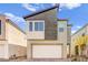 Stylish two-story home with a two-car garage and well-maintained landscaping at 9886 Alpine Style Dr, Las Vegas, NV 89166
