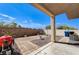 View of the patio area, equipped with a grill, perfect for barbecues and outdoor entertaining at 1073 Pleasure Ln # 2, Henderson, NV 89002