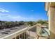 Relaxing balcony view of the street and neighborhood from this lovely townhome at 1073 Pleasure Ln # 2, Henderson, NV 89002