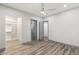 Bedroom with an open floor plan, two doors, and a walk-in closet at 1613 Shadow Rock Dr, Las Vegas, NV 89117