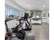 Bright exercise room with modern equipment, large window, and sleek design accents at 1700 E Oakey Blvd, Las Vegas, NV 89104