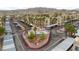 Aerial shot of an apartment complex, community pool with picnic and mature landscaping at 2040 Mesquite Ln # 203, Laughlin, NV 89029