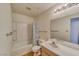 Bathroom features a tub/shower, vanity with mirror, and modern fixtures at 2040 Mesquite Ln # 203, Laughlin, NV 89029