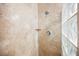 Luxurious tile shower with overhead fixture and glass block at 2050 W Warm Springs Rd # 4322, Henderson, NV 89014