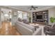 Comfortable living room with built-in shelving and easy access to dining area at 2529 Flodden St, Henderson, NV 89044