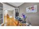 Home office featuring hardwood floors and french doors at 2529 Flodden St, Henderson, NV 89044