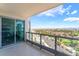 A balcony with views of the city, nearby golf course, and beautiful surroundings at 322 Karen Ave # 2201, Las Vegas, NV 89109